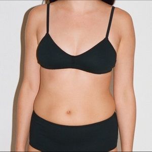 Pansy Organic Cotton Black Bra